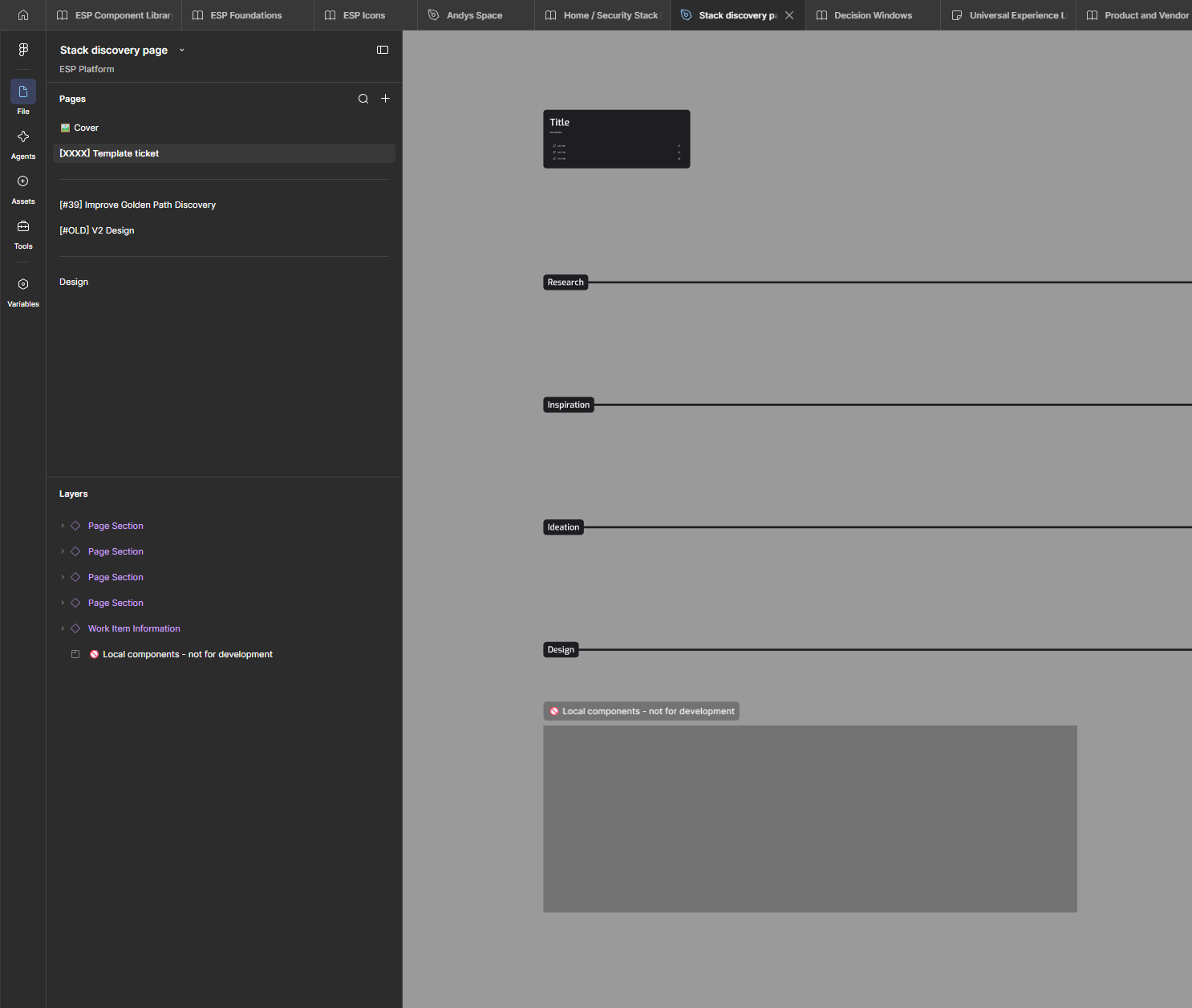 Template structure in Figma